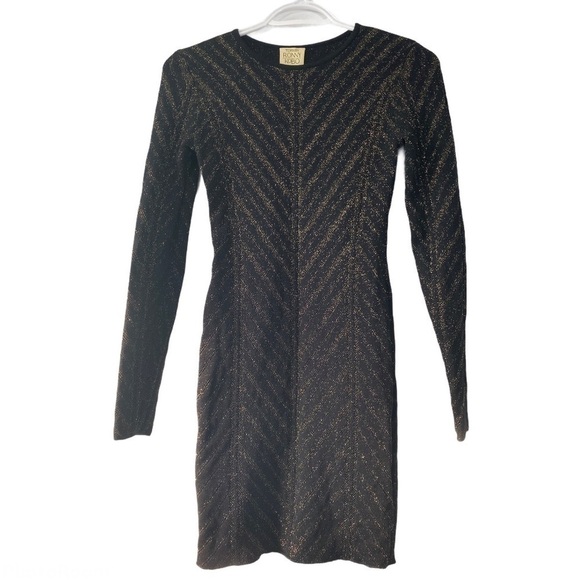 Torn by Ronny Robo Long Sleeves Bodycon Dress - Picture 2 of 15